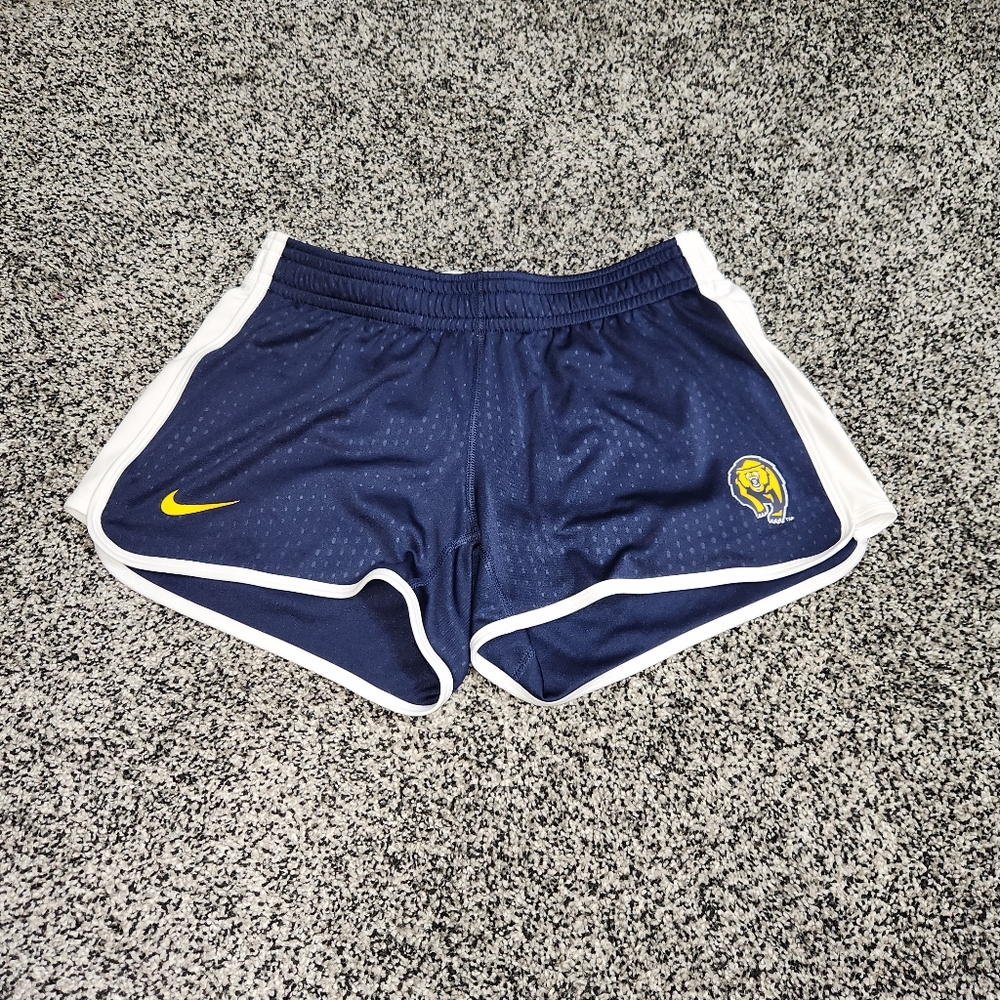 Nike California‎ Bears Shorts Dri-Fit Women's Sz Small, Blue & white Drawstring